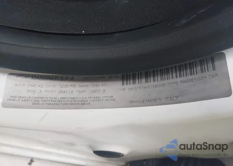 2014 Maserati Ghibli S Q4 from USA, damaged, VIN ZAM57RTA6E1090505